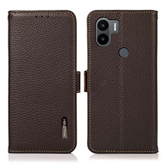 Funda de Cuero Cartera con Soporte Carcasa B03H para Xiaomi Redmi A1 Plus Marron