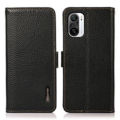 Funda de Cuero Cartera con Soporte Carcasa B03H para Xiaomi Redmi K40 Pro+ Plus 5G Negro