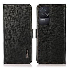 Funda de Cuero Cartera con Soporte Carcasa B03H para Xiaomi Redmi K50 Pro 5G Negro