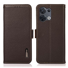 Funda de Cuero Cartera con Soporte Carcasa B03H para Xiaomi Redmi Note 13 Pro 5G Marron