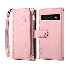 Funda de Cuero Cartera con Soporte Carcasa B03S para Google Pixel 6 5G Oro Rosa