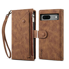 Funda de Cuero Cartera con Soporte Carcasa B03S para Google Pixel 7 5G Marron