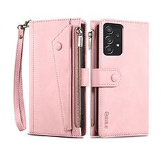 Funda de Cuero Cartera con Soporte Carcasa B03S para Samsung Galaxy A33 5G Oro Rosa