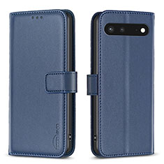 Funda de Cuero Cartera con Soporte Carcasa B04F para Google Pixel 7 5G Azul