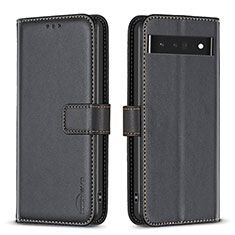 Funda de Cuero Cartera con Soporte Carcasa B04F para Google Pixel 7 Pro 5G Negro