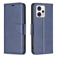 Funda de Cuero Cartera con Soporte Carcasa B04F para Motorola Moto G13 Azul