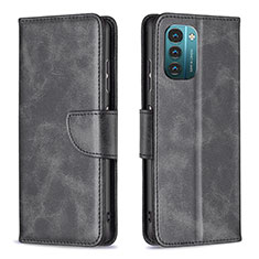 Funda de Cuero Cartera con Soporte Carcasa B04F para Nokia G11 Negro