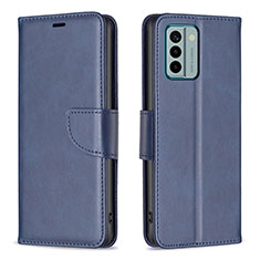 Funda de Cuero Cartera con Soporte Carcasa B04F para Nokia G22 Azul