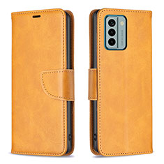 Funda de Cuero Cartera con Soporte Carcasa B04F para Nokia G22 Marron Claro