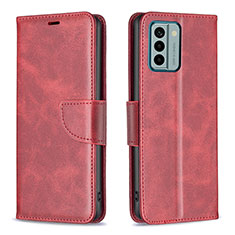 Funda de Cuero Cartera con Soporte Carcasa B04F para Nokia G22 Rojo