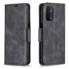 Funda de Cuero Cartera con Soporte Carcasa B04F para Oppo A54 5G Negro