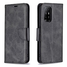 Funda de Cuero Cartera con Soporte Carcasa B04F para Oppo A94 5G Negro