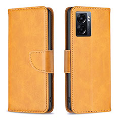 Funda de Cuero Cartera con Soporte Carcasa B04F para Realme V23i 5G Marron Claro