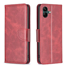 Funda de Cuero Cartera con Soporte Carcasa B04F para Samsung Galaxy A04 4G Rojo