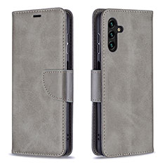 Funda de Cuero Cartera con Soporte Carcasa B04F para Samsung Galaxy A13 5G Gris