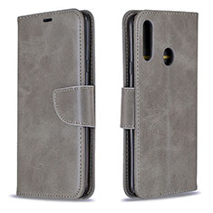 Funda de Cuero Cartera con Soporte Carcasa B04F para Samsung Galaxy A20s Gris