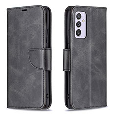 Funda de Cuero Cartera con Soporte Carcasa B04F para Samsung Galaxy A24 4G Negro