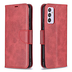 Funda de Cuero Cartera con Soporte Carcasa B04F para Samsung Galaxy A24 4G Rojo