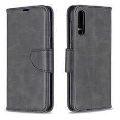 Funda de Cuero Cartera con Soporte Carcasa B04F para Samsung Galaxy A30S Negro