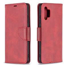 Funda de Cuero Cartera con Soporte Carcasa B04F para Samsung Galaxy A32 4G Rojo