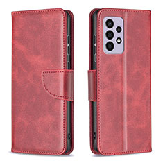 Funda de Cuero Cartera con Soporte Carcasa B04F para Samsung Galaxy A33 5G Rojo