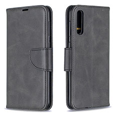 Funda de Cuero Cartera con Soporte Carcasa B04F para Samsung Galaxy A50S Negro