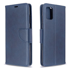 Funda de Cuero Cartera con Soporte Carcasa B04F para Samsung Galaxy A51 5G Azul