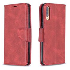 Funda de Cuero Cartera con Soporte Carcasa B04F para Samsung Galaxy A70S Rojo