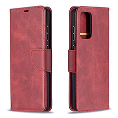 Funda de Cuero Cartera con Soporte Carcasa B04F para Samsung Galaxy A72 5G Rojo