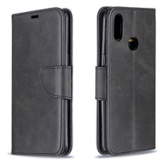 Funda de Cuero Cartera con Soporte Carcasa B04F para Samsung Galaxy M01s Negro