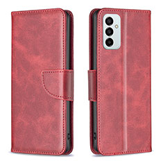 Funda de Cuero Cartera con Soporte Carcasa B04F para Samsung Galaxy M23 5G Rojo