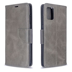 Funda de Cuero Cartera con Soporte Carcasa B04F para Samsung Galaxy M40S Gris