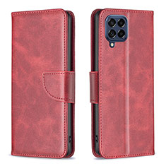 Funda de Cuero Cartera con Soporte Carcasa B04F para Samsung Galaxy M53 5G Rojo