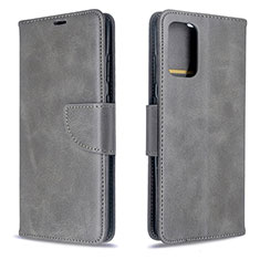 Funda de Cuero Cartera con Soporte Carcasa B04F para Samsung Galaxy S20 5G Gris