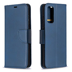 Funda de Cuero Cartera con Soporte Carcasa B04F para Samsung Galaxy S20 FE (2022) 5G Azul