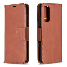 Funda de Cuero Cartera con Soporte Carcasa B04F para Samsung Galaxy S20 FE (2022) 5G Marron