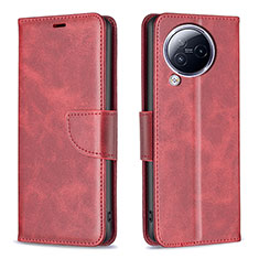 Funda de Cuero Cartera con Soporte Carcasa B04F para Xiaomi Civi 3 5G Rojo