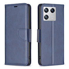 Funda de Cuero Cartera con Soporte Carcasa B04F para Xiaomi Mi 13 Pro 5G Azul