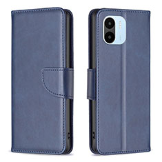 Funda de Cuero Cartera con Soporte Carcasa B04F para Xiaomi Poco C50 Azul