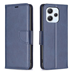 Funda de Cuero Cartera con Soporte Carcasa B04F para Xiaomi Redmi 12 4G Azul