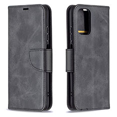 Funda de Cuero Cartera con Soporte Carcasa B04F para Xiaomi Redmi Note 10 4G Negro