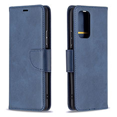 Funda de Cuero Cartera con Soporte Carcasa B04F para Xiaomi Redmi Note 10 Pro Max Azul