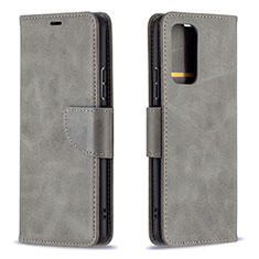 Funda de Cuero Cartera con Soporte Carcasa B04F para Xiaomi Redmi Note 10 Pro Max Gris