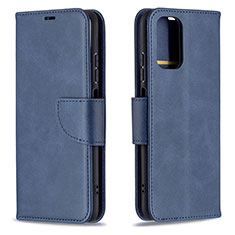 Funda de Cuero Cartera con Soporte Carcasa B04F para Xiaomi Redmi Note 11 SE India 4G Azul