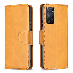 Funda de Cuero Cartera con Soporte Carcasa B04F para Xiaomi Redmi Note 12 Pro 4G Marron Claro