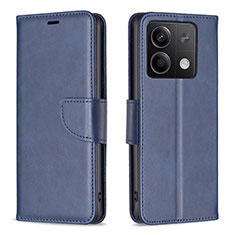 Funda de Cuero Cartera con Soporte Carcasa B04F para Xiaomi Redmi Note 13 5G Azul