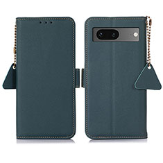 Funda de Cuero Cartera con Soporte Carcasa B04H para Google Pixel 7 5G Verde