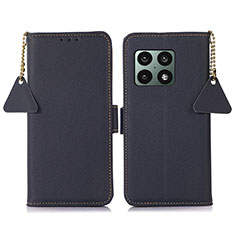 Funda de Cuero Cartera con Soporte Carcasa B04H para OnePlus 10 Pro 5G Azul