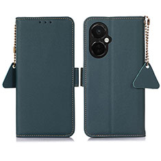 Funda de Cuero Cartera con Soporte Carcasa B04H para OnePlus Nord CE 3 5G Verde