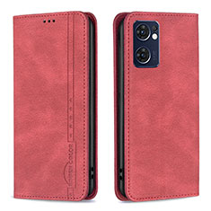 Funda de Cuero Cartera con Soporte Carcasa B05F para OnePlus Nord CE 2 5G Rojo